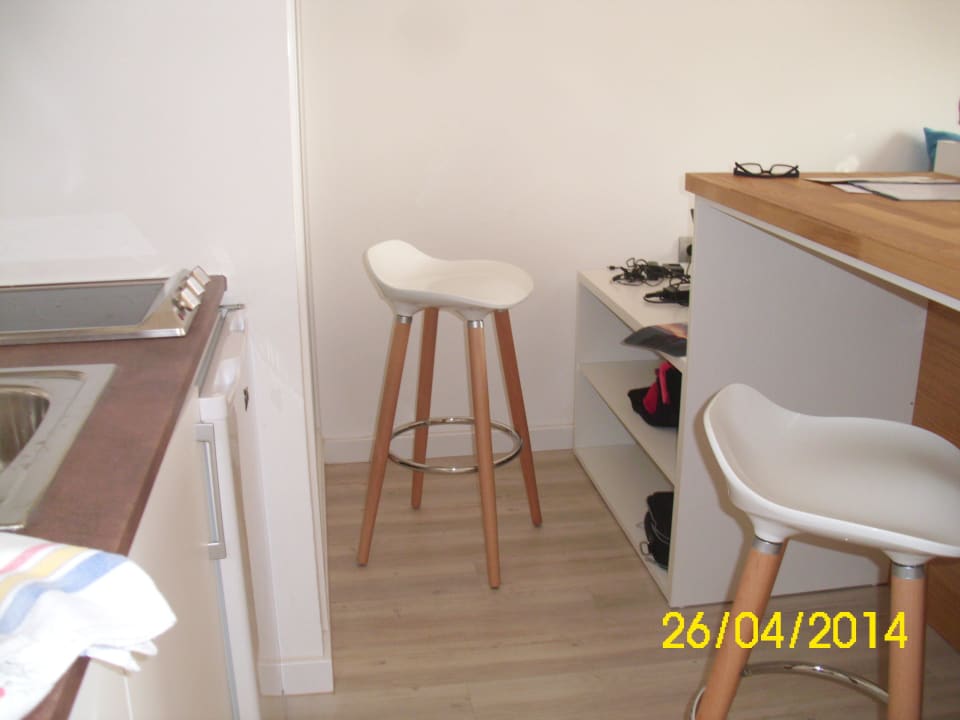 Das ist die Küche vom Studio  Aparthotel Houm Plaza Son Rigo