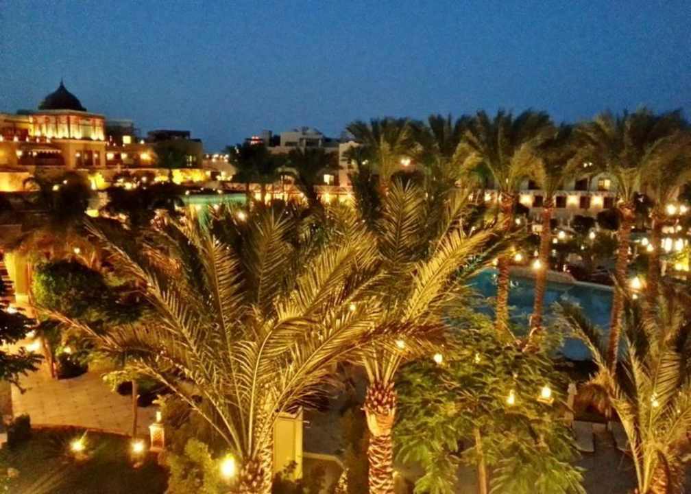 Zimmerausblick am Abend Makadi Spa - Adults only