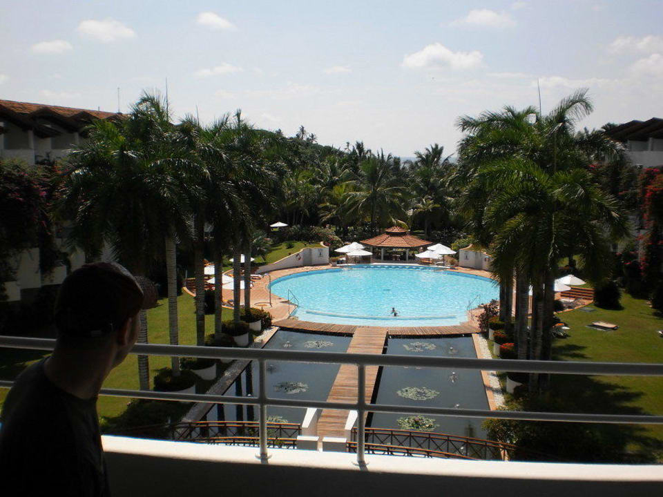 Blick vom Balkon Hotel Lanka Princess Ayurveda