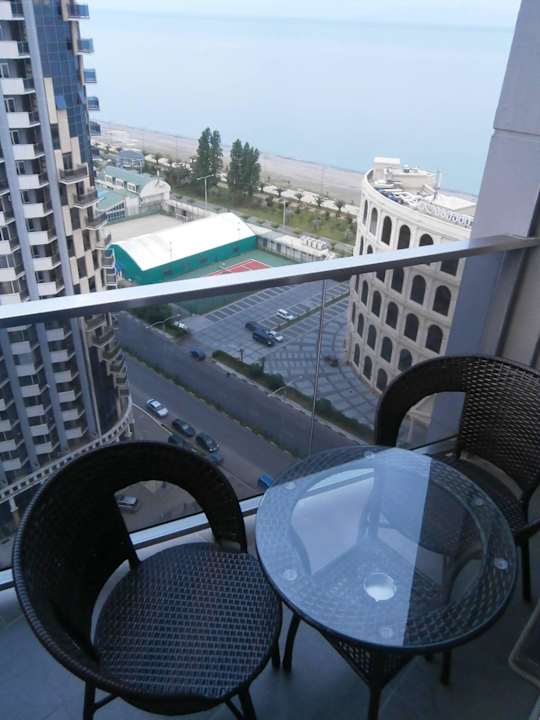 Ausblick vom Balkon Hotel 19