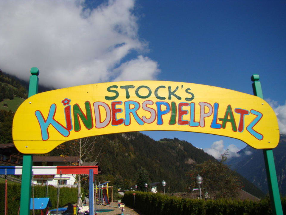 Eingang zum Kinderspielplatz Stock Resort