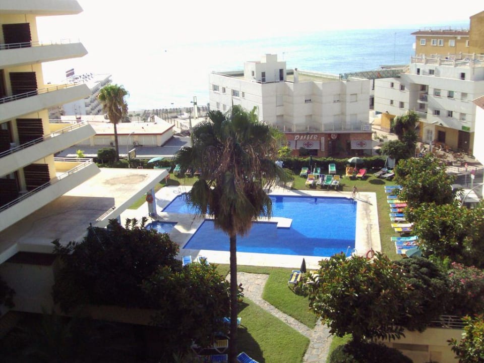 Blick aus dem 4.Stock in Richtung Pool uns Meer BLUESEA Gran Cervantes