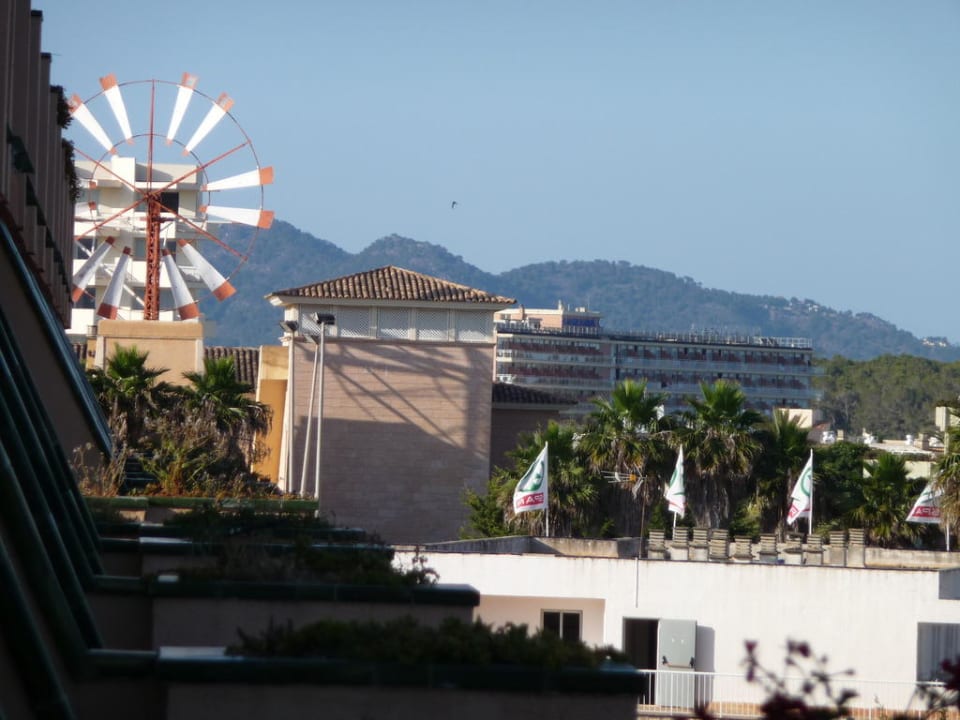 Blick vom Balkon Hotel Mariant Park