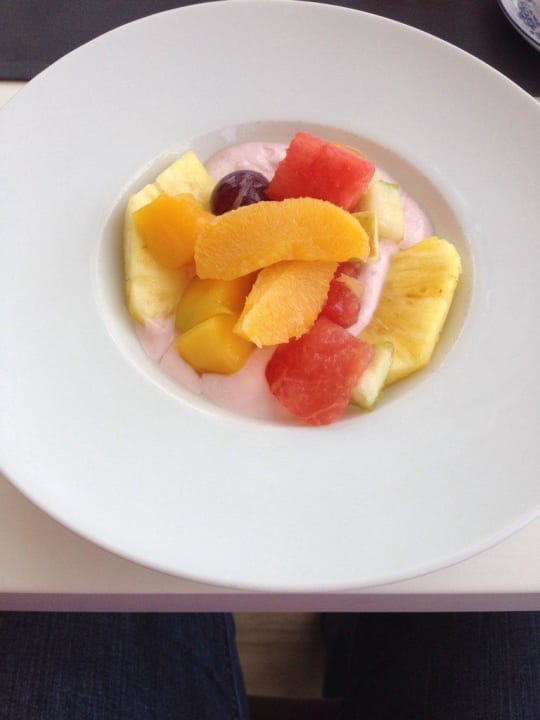 Obst mit Quark Hotel Fährhaus