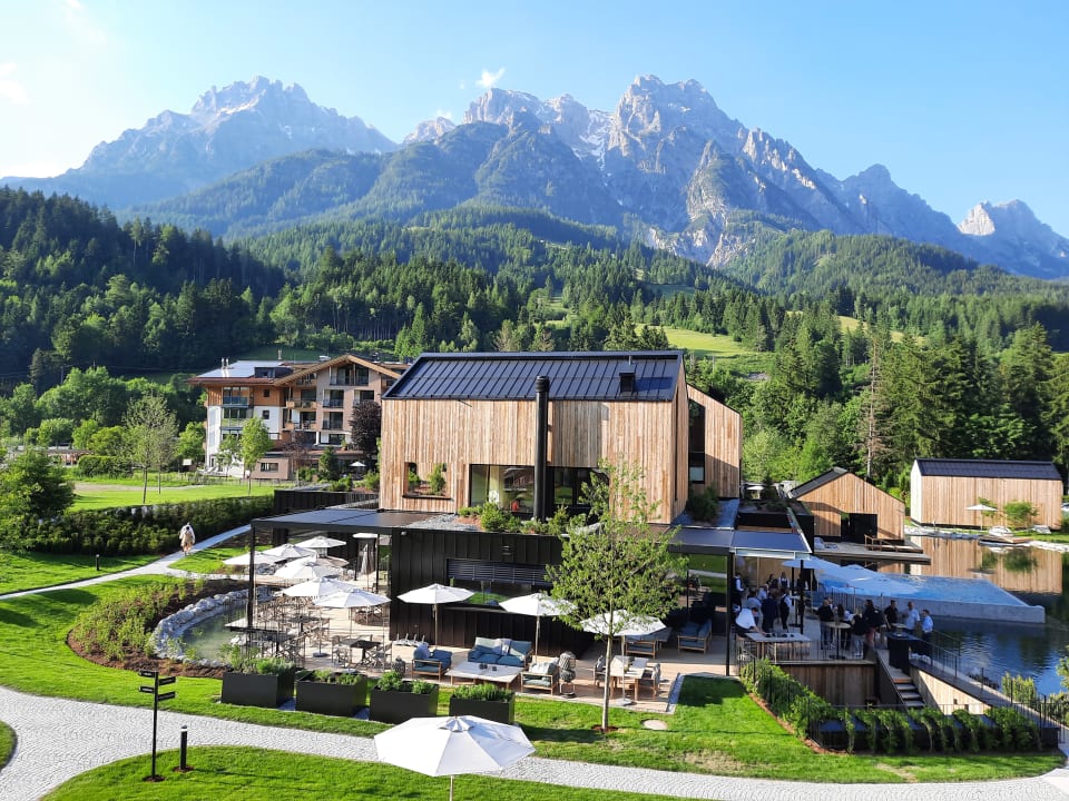 Ausblick Naturhotel Forsthofgut