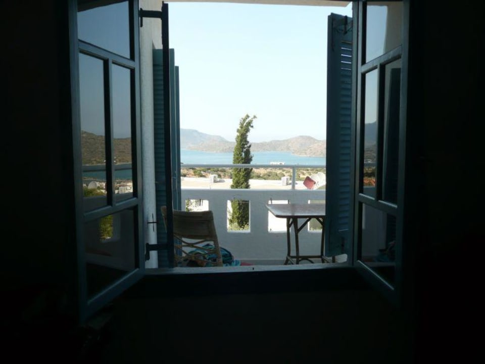 Ausblick vom Schlafzimmer Nr.39 Elounda Residence Resort & Waterpark