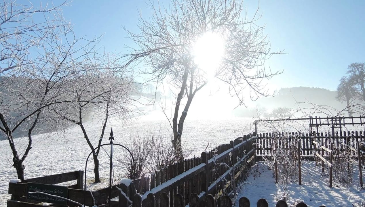 Winterlandschaft Landhaus Aigner