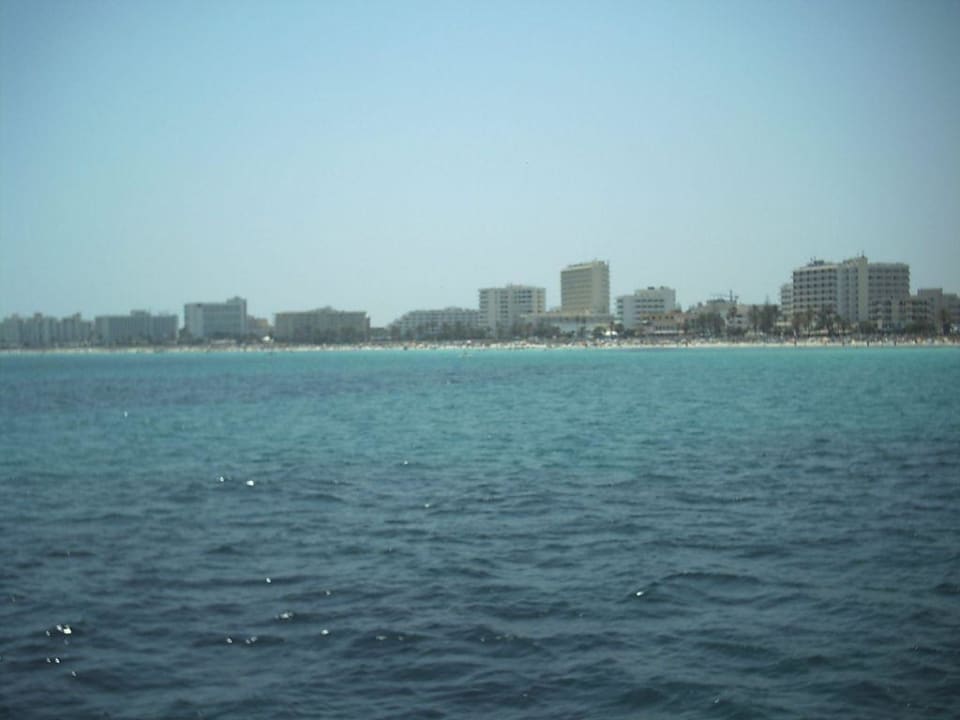 Strand von Cala Millor vom Boot aus allsun Hotel Bahia del Este