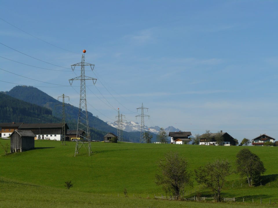 Aussicht vom Balkon Pension Salaterhof