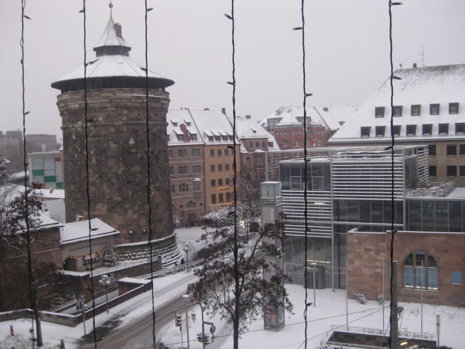 Blick vom Schlafzimmer Le Méridien Grand Hotel Nürnberg