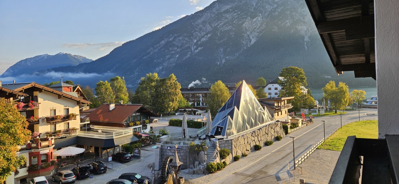 Ausblick Das Karwendel - Ihr Wellness Zuhause am Achensee