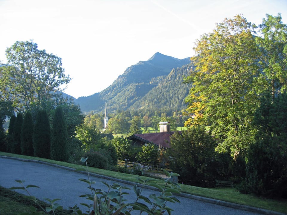 Blick vom Frühstückstisch Ferienwohnung M + M Leitner