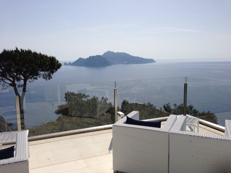 Ausblick von  der Bar/Lobby Hotel Relais Blu