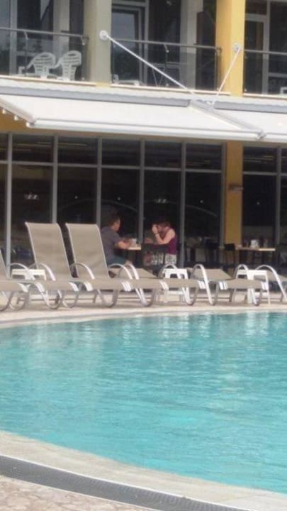 Viele Liegen und Schirme am Pool HVD Viva Club Hotel