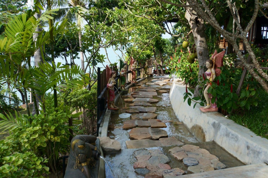 Weg zum Strand Panviman Resort Koh Phangan