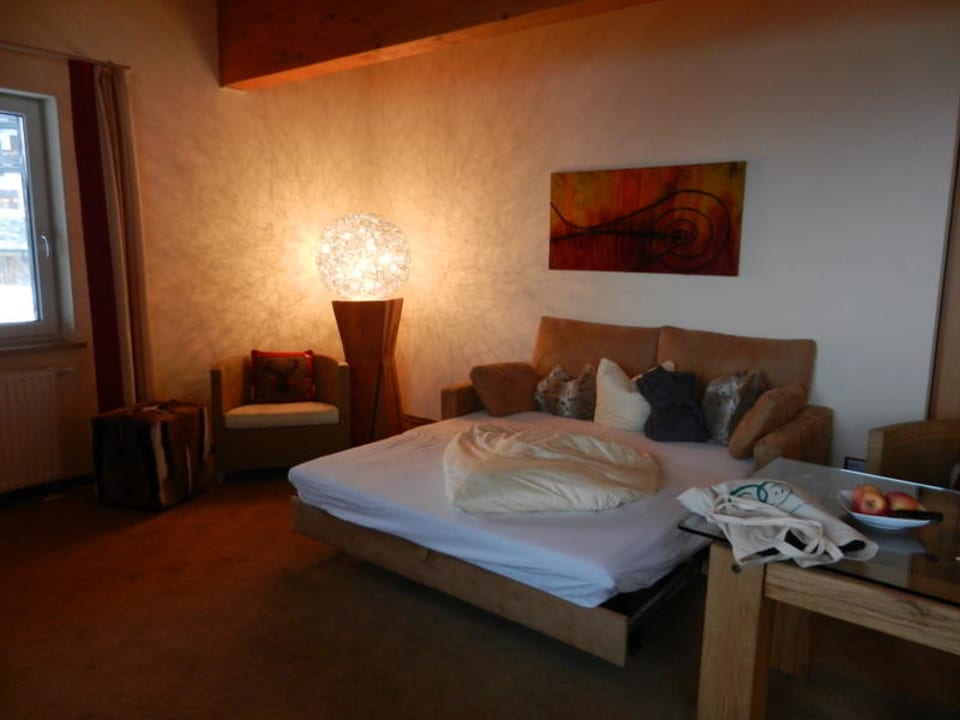 Wohnraum mit Schlafcouch Verwöhn- und Wellnesshotel Walserhof