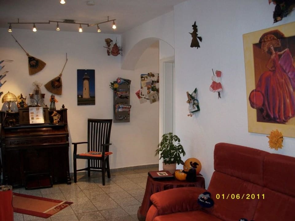 Der Rezeptionsbereich Hotel Garni Landhaus Uttum