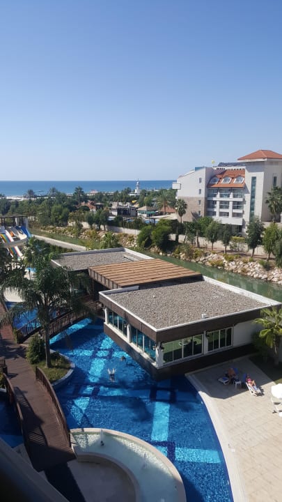 Ausblick seitlicher Meerblick  Sunis Evren Beach Resort Hotel & Spa
