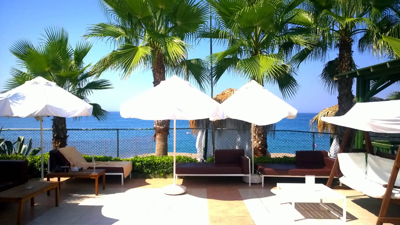 Blick vom Ruhepool aufs Meer Botanik Hotel & Resort