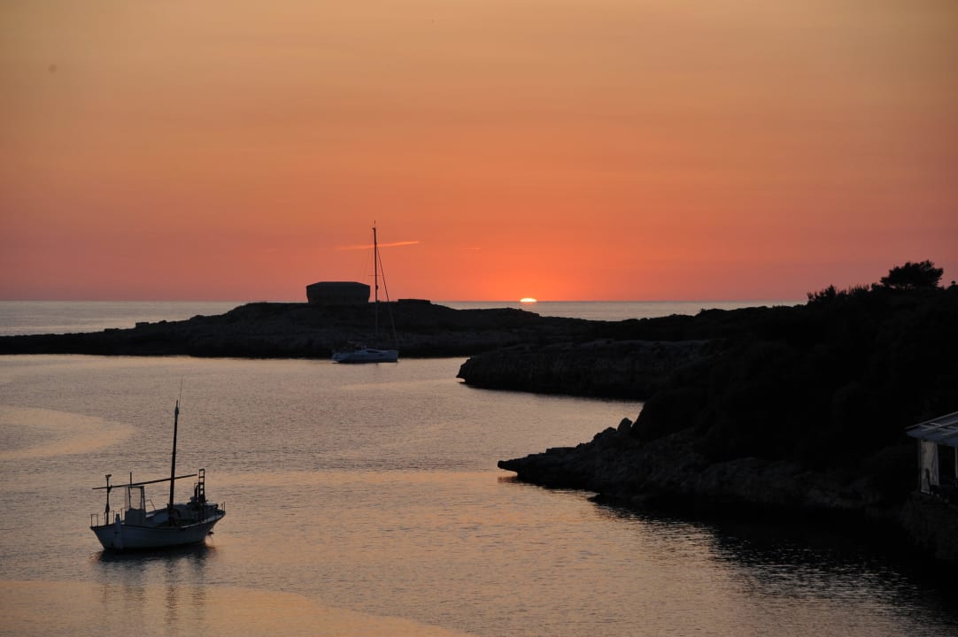 Sonnenuntergang. Blick von "unser" Terrasse Hotel Bahia