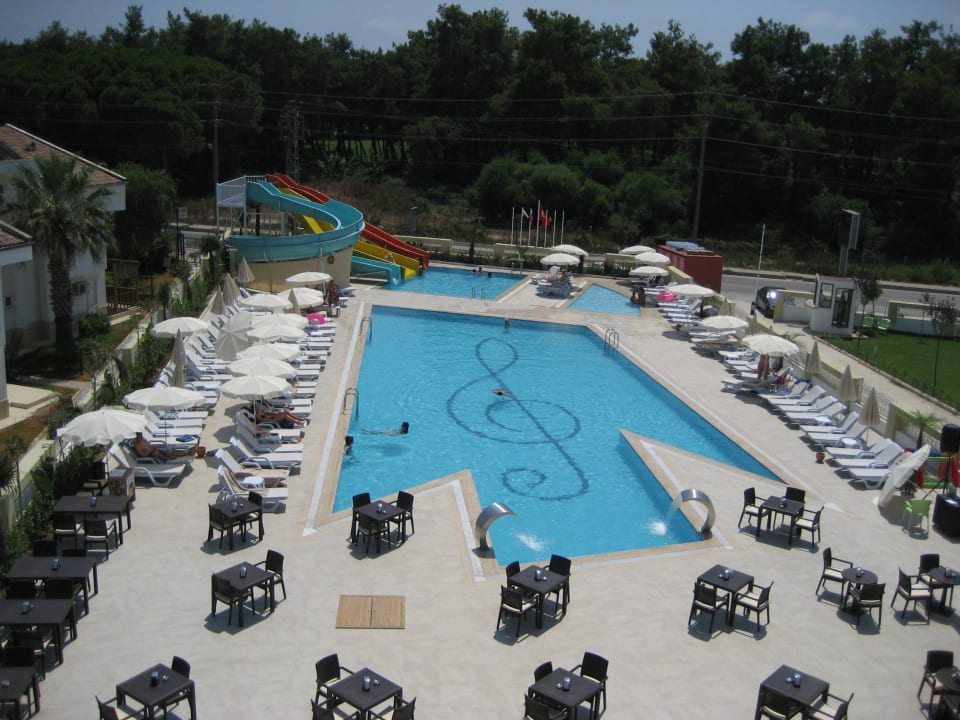 Ausblick von unserem Balkon Maya World Park Hotel
