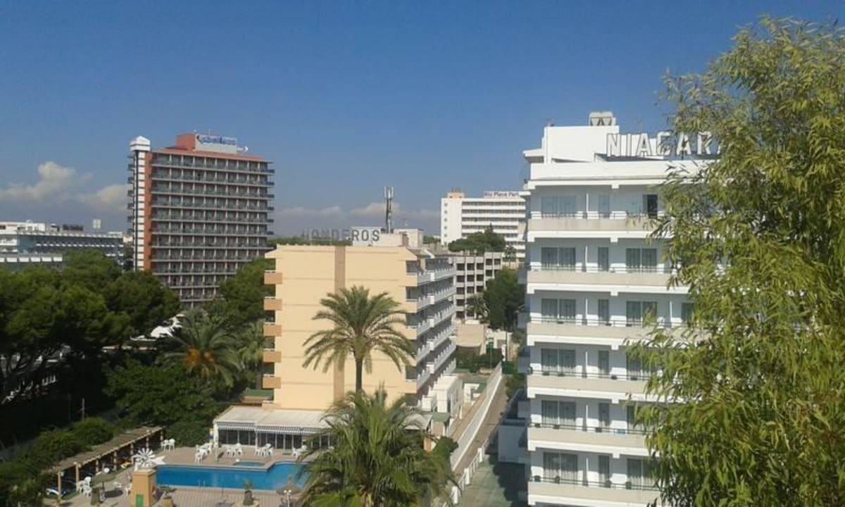 Ausblick Zimmer 626 Hotel Riu San Francisco - Adults only