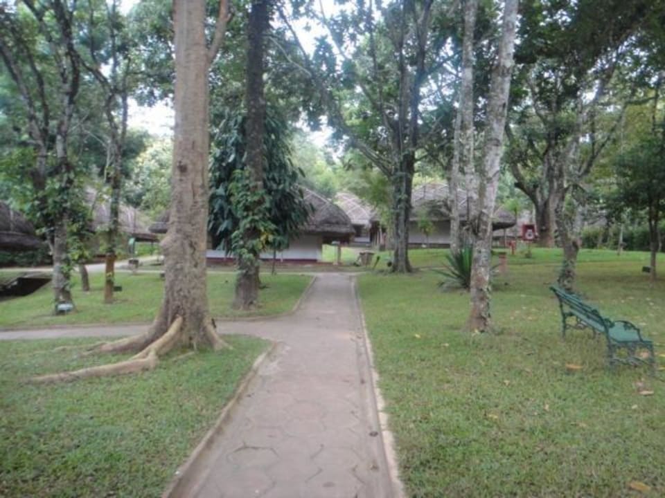 Outside the Villa Hotel Spice Village