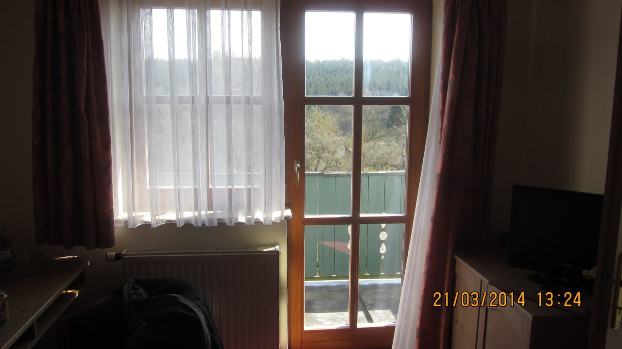 Blick auf den Balkon Landhotel Rössle
