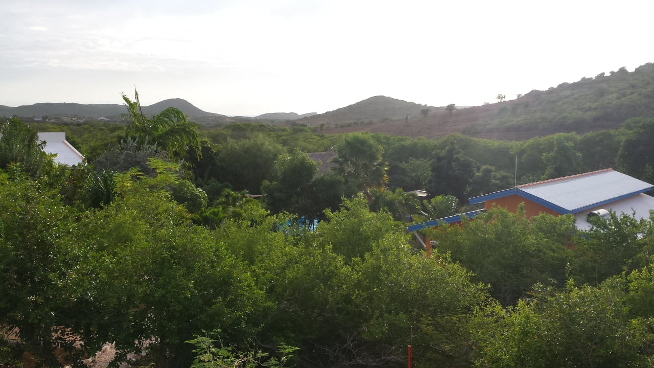Ausblick auf Anlage, Meer, Christoffel Berg im Nat Don Genaro Apartments