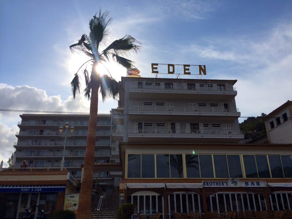 Hotel vom Strand aus Hotel Eden Soller