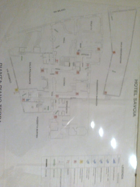 Lageplan Hotel Savoia