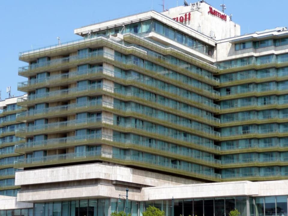 From the river Hotel Marriott Budapest