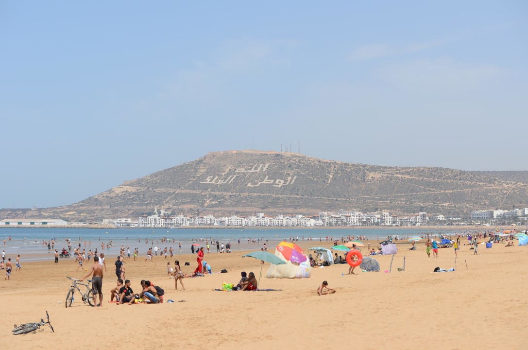 Strand bei Ebbe Hotel Riu Palace Tikida Agadir