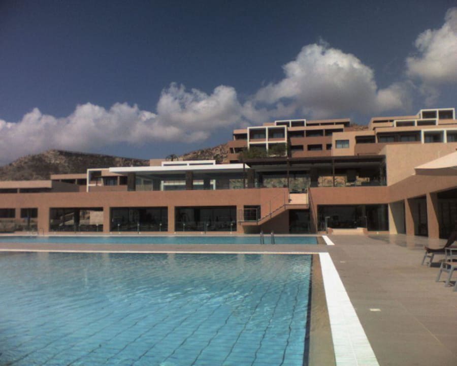 Blick auf Restaurant und Zimmer Atlantica Mikri Poli Kos