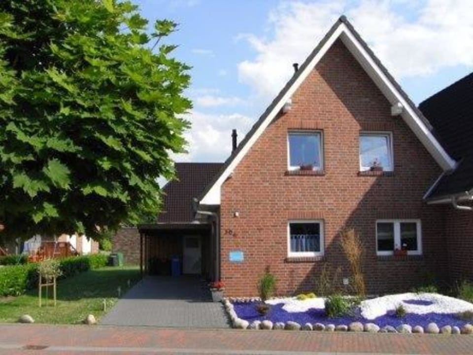 Ansicht von der Spielstraße Ferienhaus Diederich