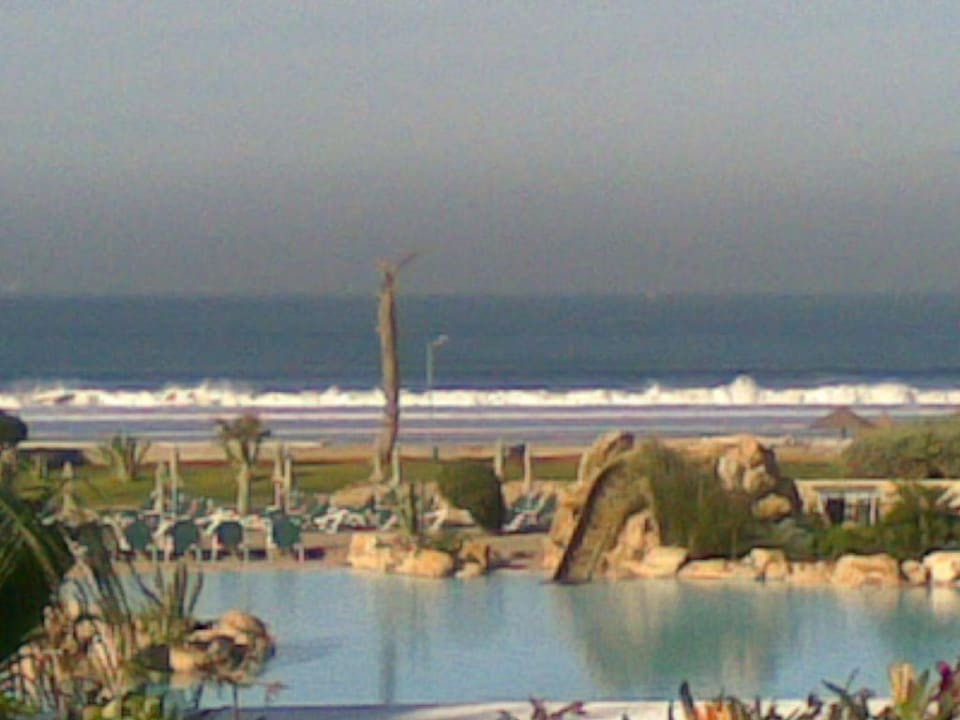 Aussicht von der Hotelterrasse Hotel Riu Tikida Dunas