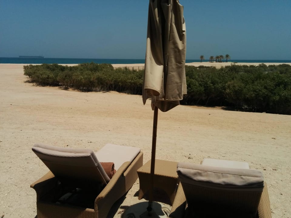 Ausblick von der Terrasse Anantara Sir Bani Yas Island Al Yamm Villa Resort