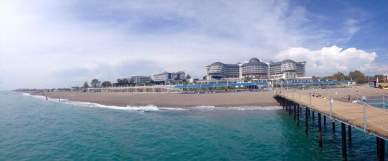 View of resort and beach from the pier Seaden Sea Planet Resort & Spa