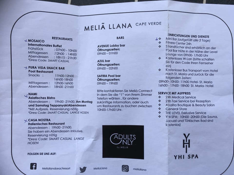 Restaurant Meliá Llana Beach Resort & Spa