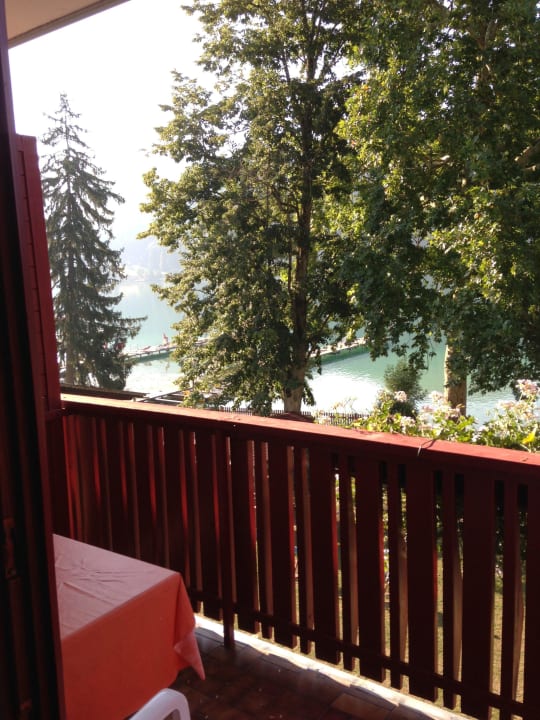 Balkon mit Blick auf den See Strandhotel Orchidee