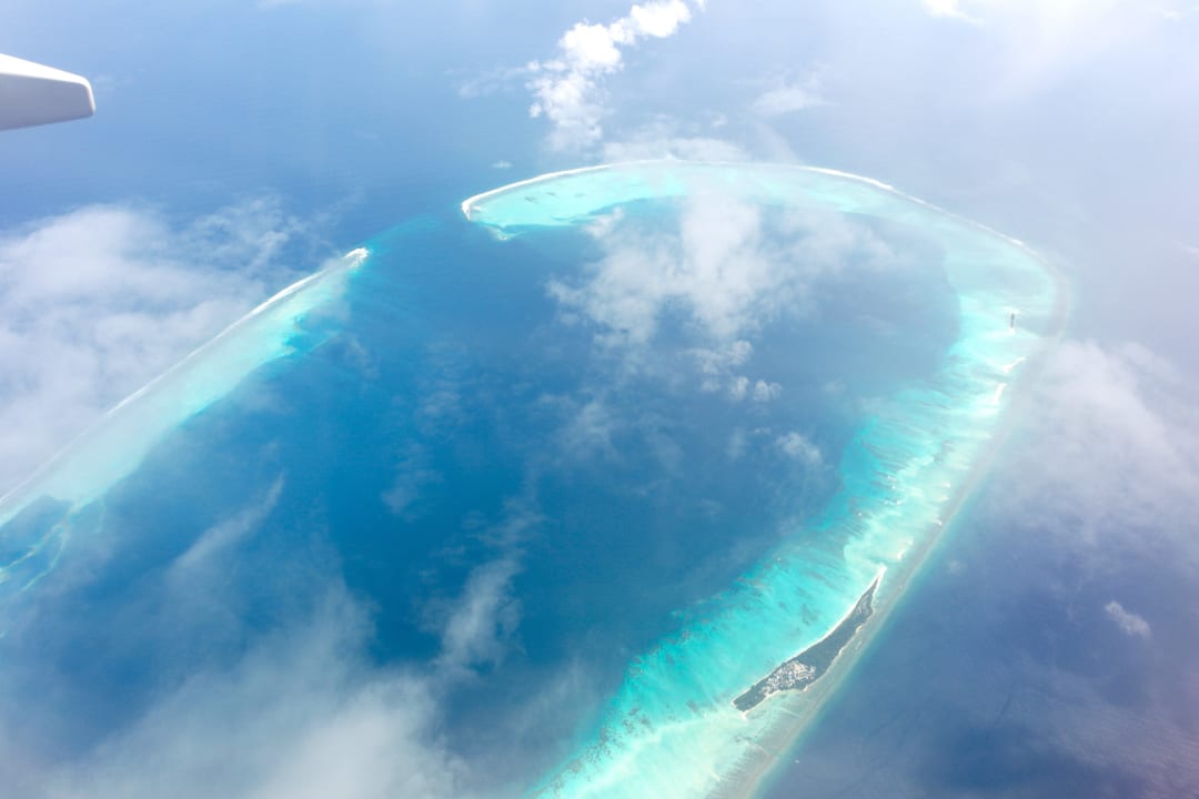 Malediven von oben Kuramathi Maldives