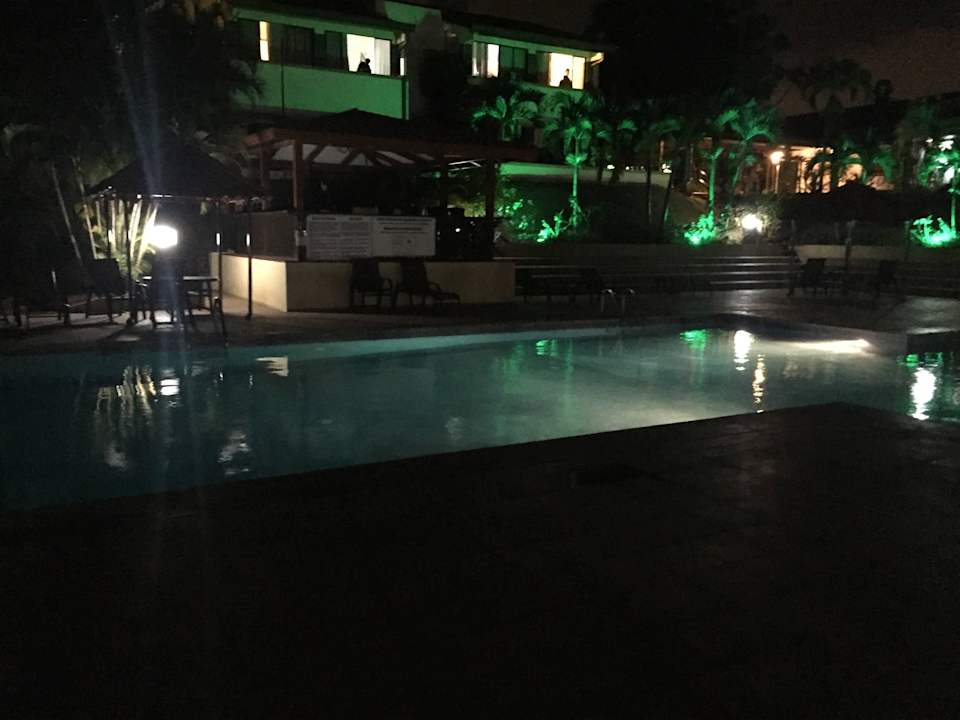 Pool bei Nacht Hotel Country Inn & Suites By Carlson, San Jose