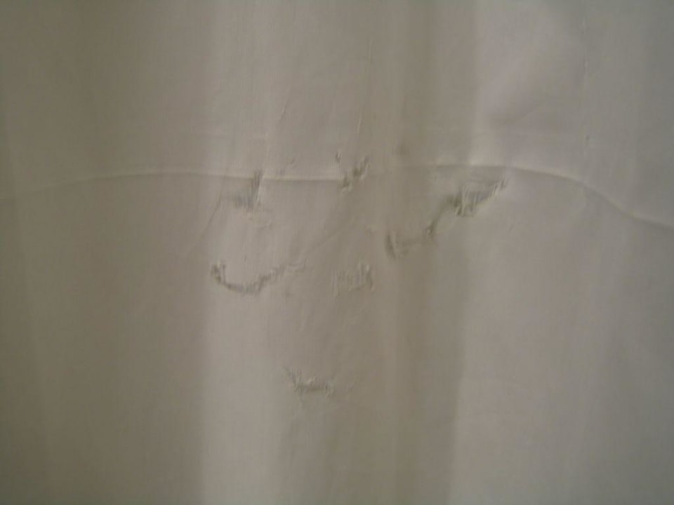 Löchriger Duschvorhang... Hostel Alcina