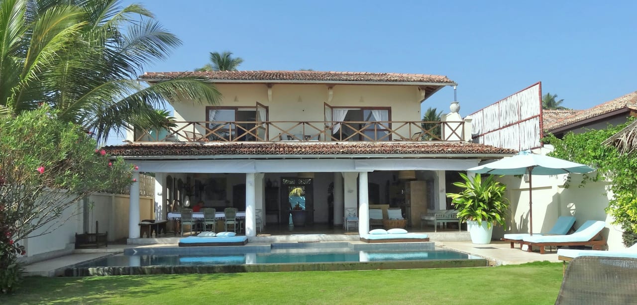 Villa vom Garten/Meer her gesehen Villa Sisindu C