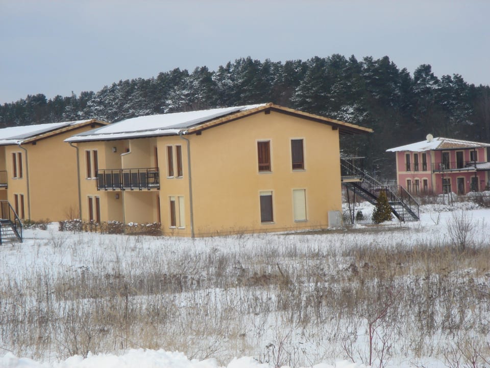 Blick von der Therme aus Ferienpark Templin