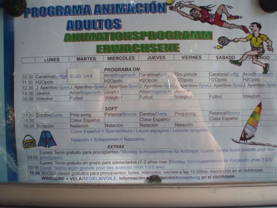 Sportangebot Blau Colònia Sant Jordi