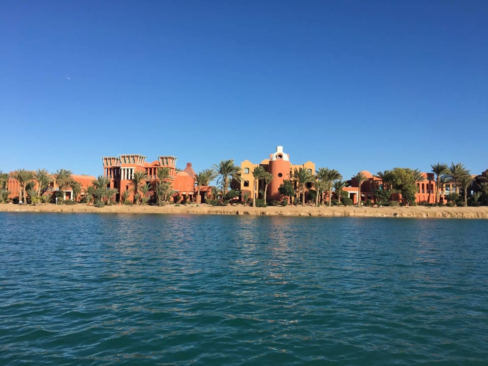 Hotelanlage von der Lagune aus Sheraton Miramar Resort El Gouna