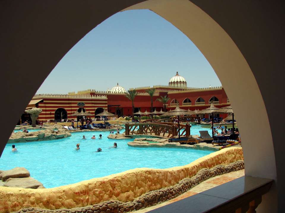 Blick auf den Aktiv Pool Pickalbatros Alf Leila Wa Leila Resort - Neverland Hurghada