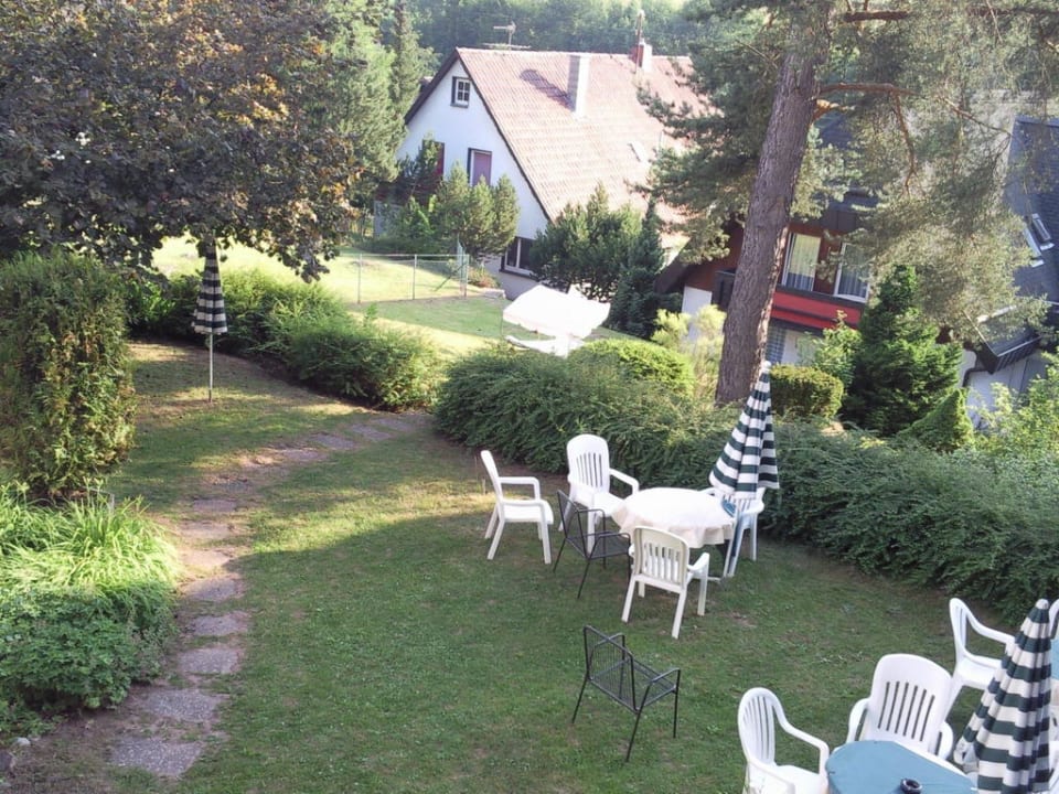 Schöner Ausblick in den Garten Hotel-Resort Waldachtal