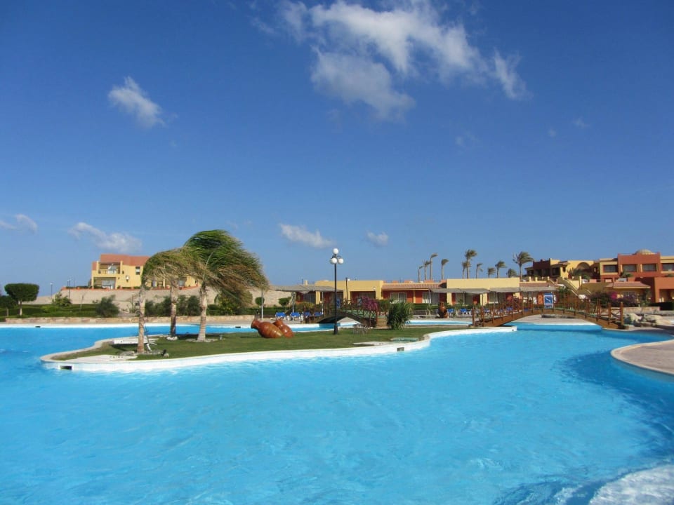 Der Poolbereich Malikia Resort Abu Dabbab